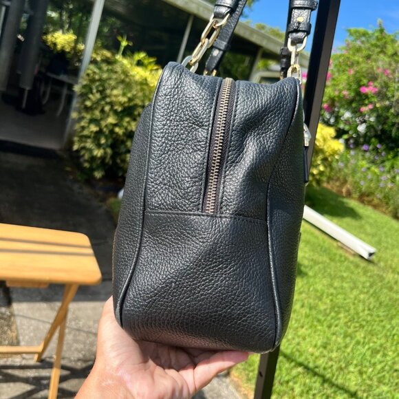 Versace Collection Black Leather Vitello Stampa Alce Medusa Logo Weekender Bag - Picture 5 of 16